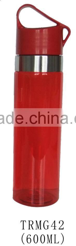 600ml BPA free tritan material food safe portable sports water bottle