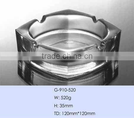 souvenir square clear glass ashtray/series glass ashtray
