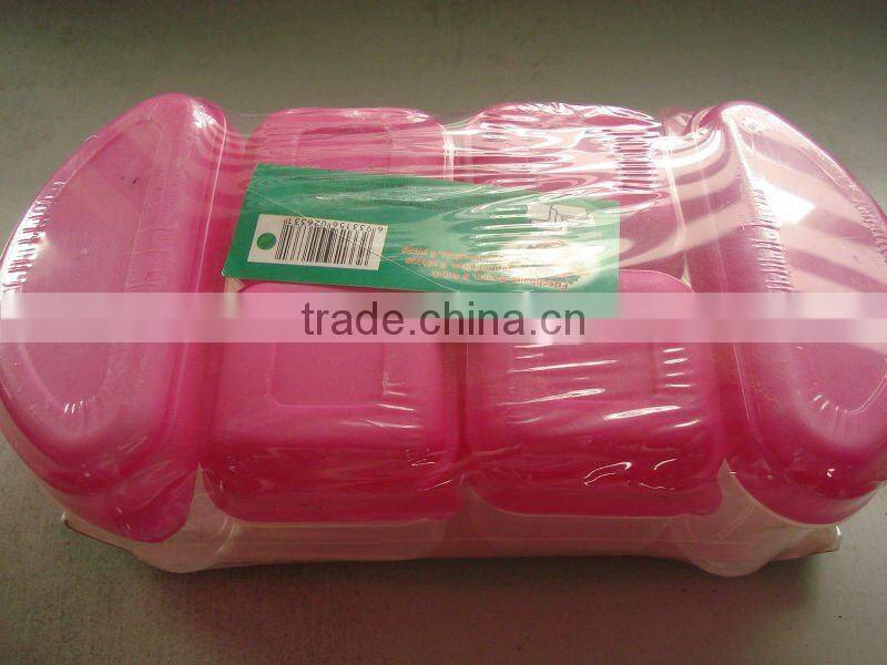 plastic food storage box,4 pcs mini container,small plastic box