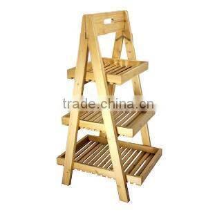 Decoration wooden diaplay corner shelf