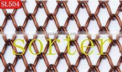 Silver Aluminum Wire Mesh for Room Divider