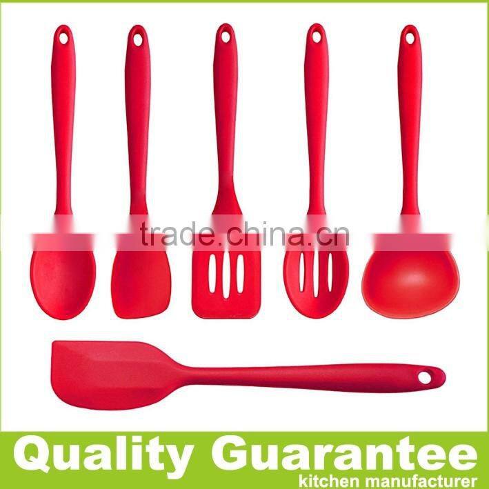2016 new set of 7 /5 silicone kitchen cooking tool set silicone utensil set Solid Silicone Kitchen Utensils Set
