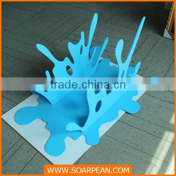 attractive custom decorative fashion blue pvc water splash