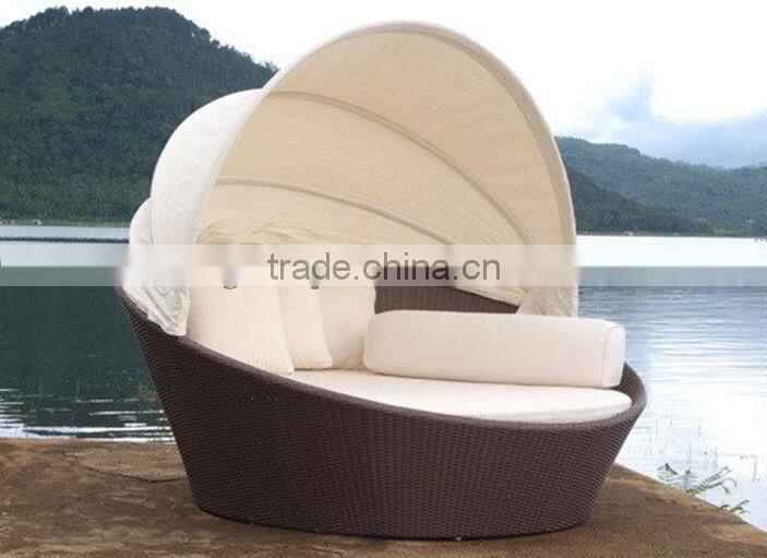 Outdoor/Patio furniture/Leisure furniture/Rattan Day Bed with Canopy (BF10-R68)