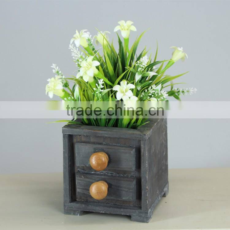 Wooden Garden Flower Planters Pots for Planting