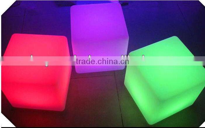 2013 fashion design 20cm LED RGB cube with touch controller
