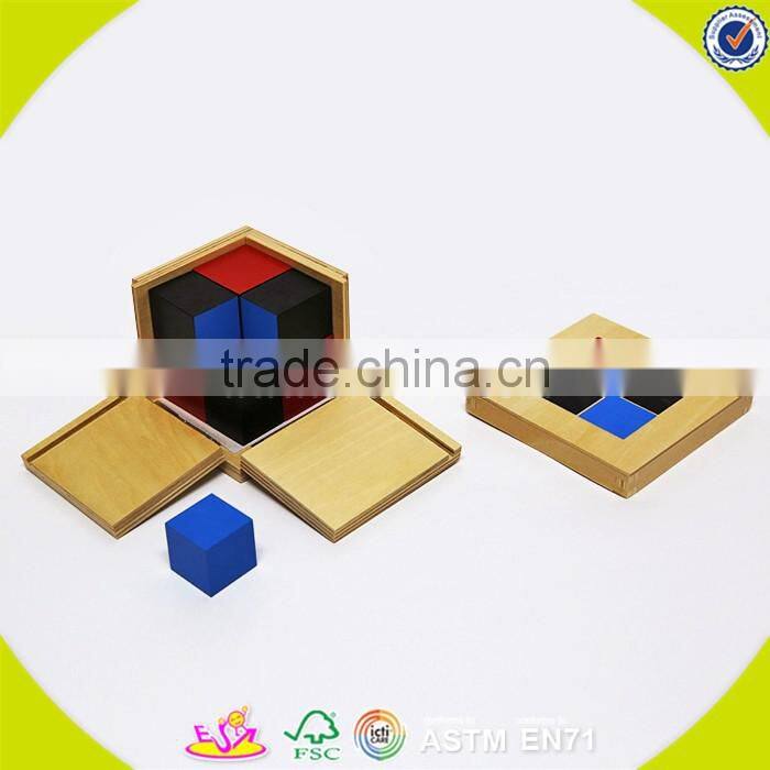 2017 New design toddlers educational wooden montessori classroom materials W12F019
