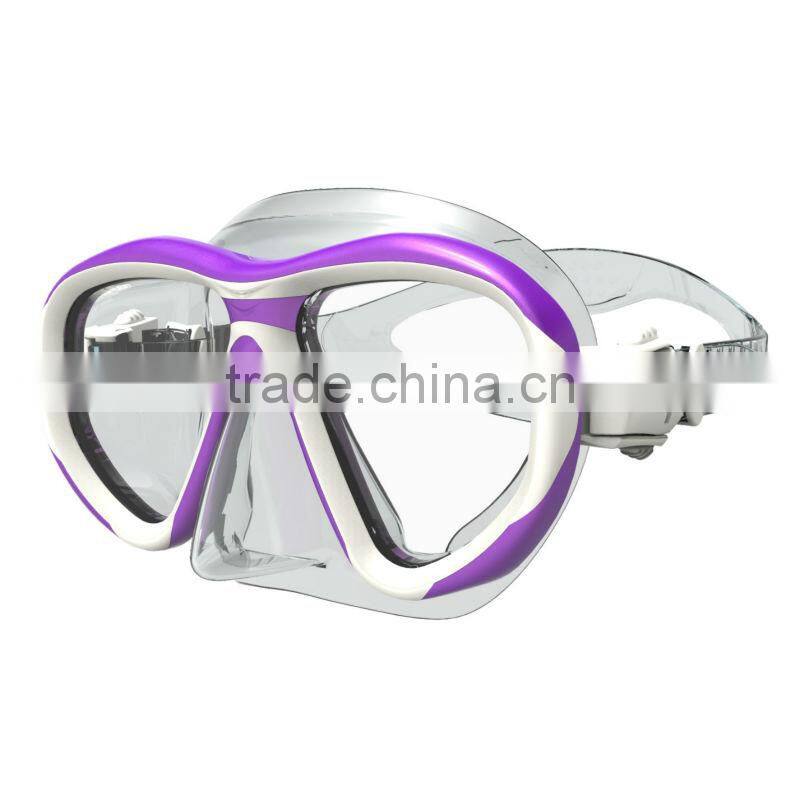 New Proffessional TEMPERED GLASS ,Diving Mask,face plates(MK-2400)