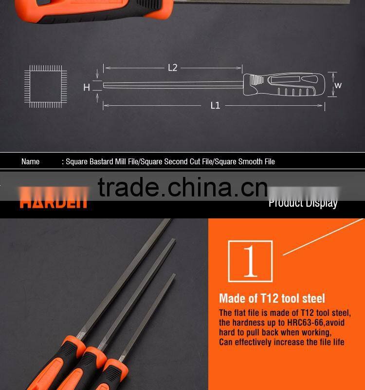 Professional 12" Square Bastard Mill File With Soft Handle
