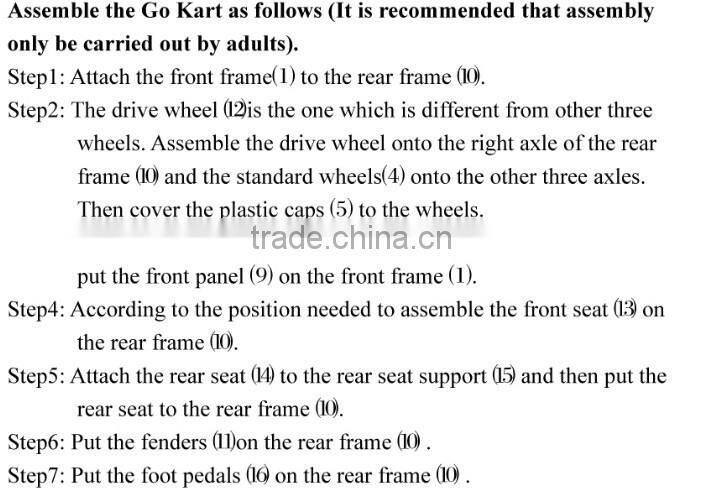 2 seat cheap free wheel pedal go karts for sale , metal pedal cars