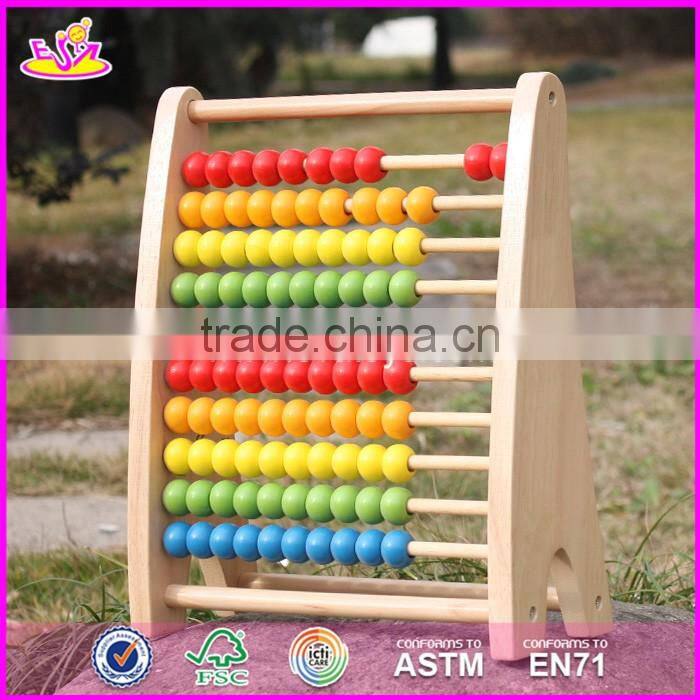 2017 New design children educational abacus wooden counting toy W12A029