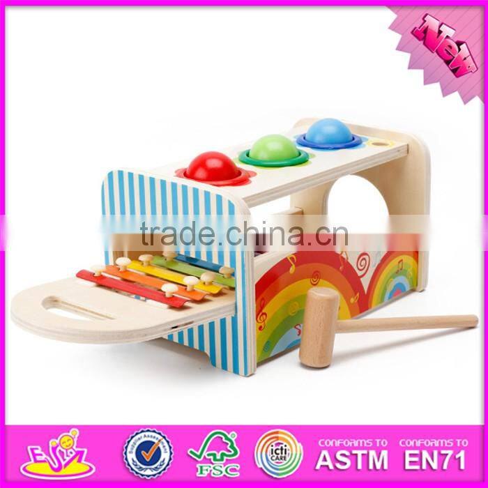 2017 new products multi-function toy wooden musical toys for infants W07A117