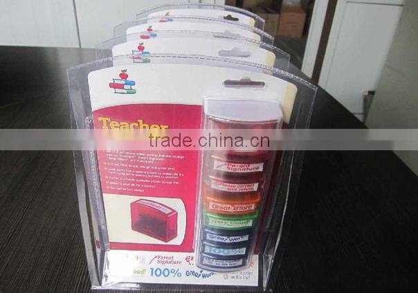 2016 good quality and competitive price teacher stamp set/8pcs stamp set /student stamp set