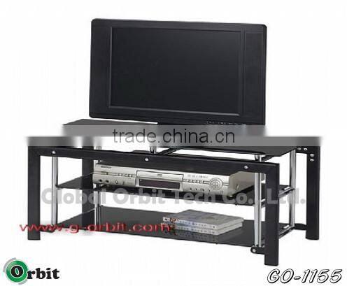New modern design wood furniture TV stand with DVD storage rack