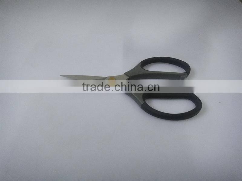 Top Quality black color kitchen scissors with TPR and pp handle