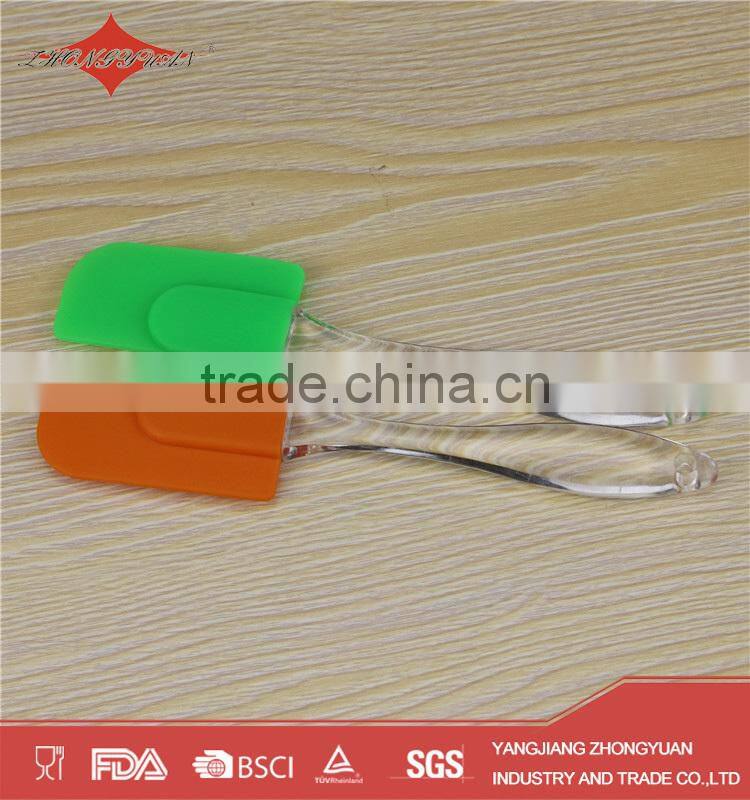 kitchen silicone butter scraper with plastic handle