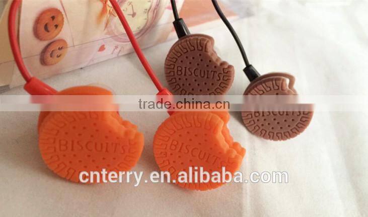 fashion chocolate design in-ear music earphones