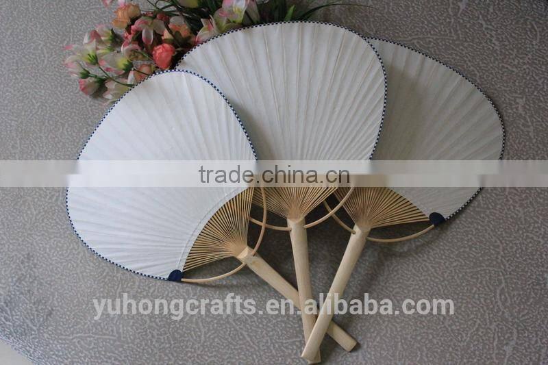 OEM excellent creative design round paper fan with printing