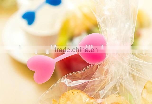 Hot promotional sealing clip silicone sealing clip plastic bag seal clips