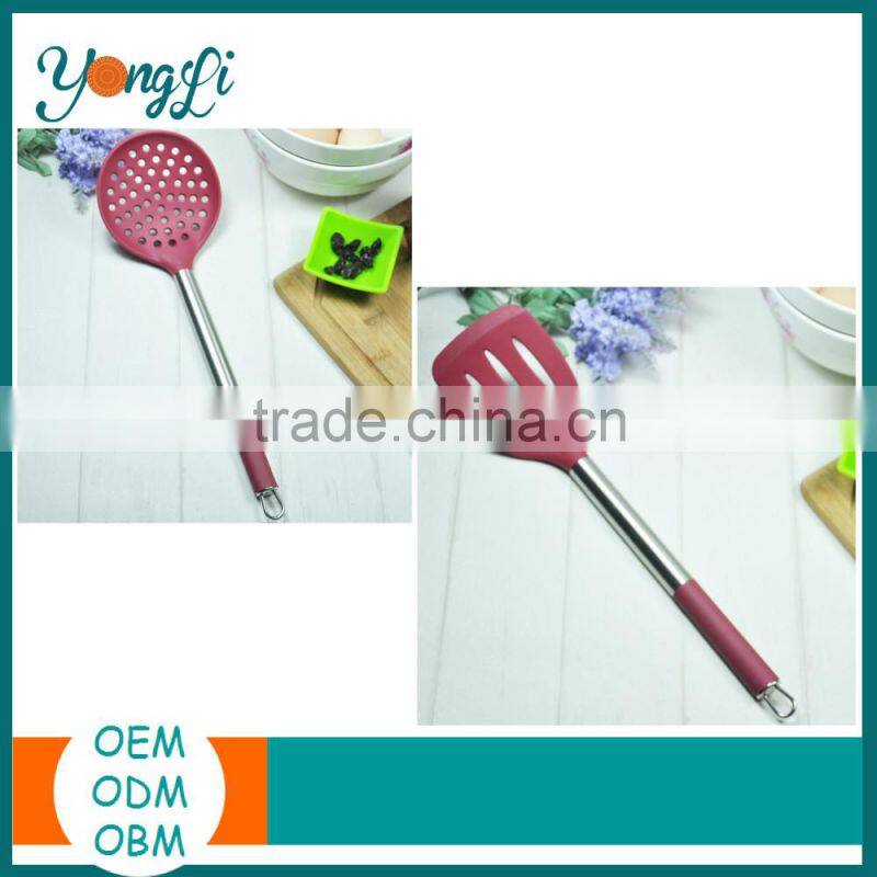 Kitchen Appliance Silicone Stainless Steel Wooden Non-stick Cookware Set