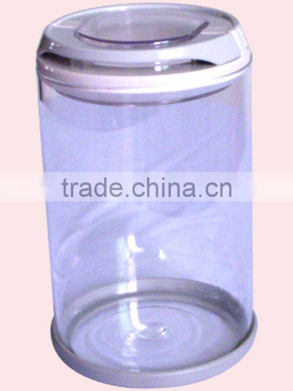 1200ML Large Size Plastic Lid Food Container Glass Airtight Canister