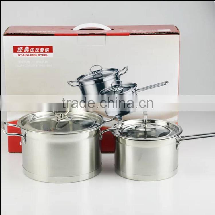 Stainless steel stock pot milk pot / elegant cookware set / cooking pot