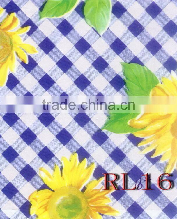2014 NEW Style Designed HOT SELL Fashion Printed PVC clear table cover cloth