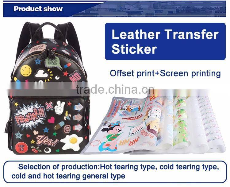 Jiabao manufacture heat transfer printing for lady leather bags