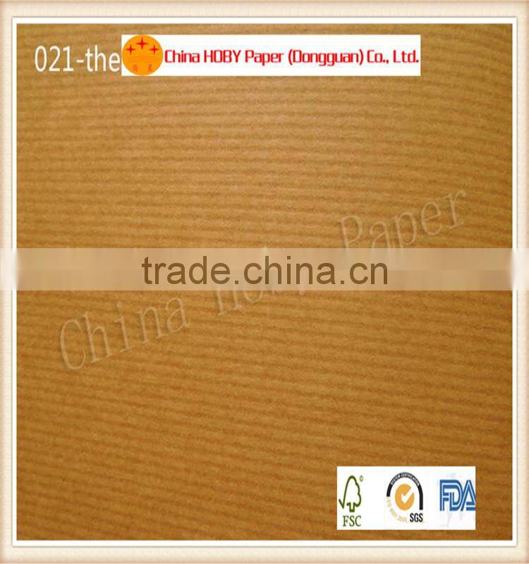 45 and 50 grams narrow ribbed brown kraft paper