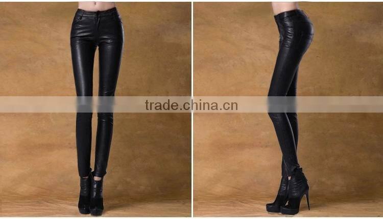 red or black fashion leather pants