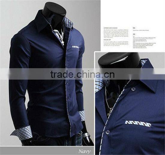 MOQ 5PCS Hot style latest fashion designs shirt for man slim fit casual man shirt