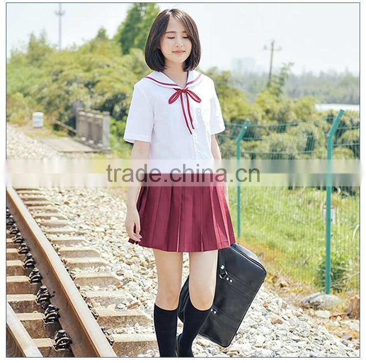 Custom Sailor School Uniform Shirt And Skirt