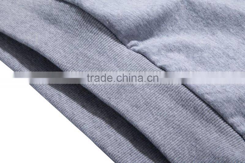 2016 NEW style top trend tall plain grey pull over ALIBABA work hoody unisex hoodie