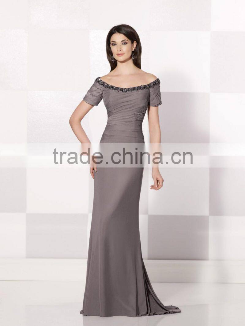 mother of the bride short sleeve casual evening dress porn