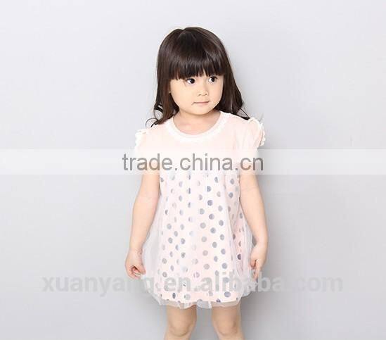 Hot sale bubble printing party dresses for fat girls