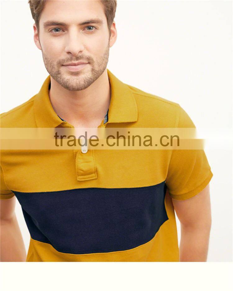 Wholesale low price custom two color polo shirt golf polo
