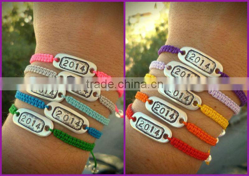 personalized initial letter charm leather bracelets custom logo charms DIY leather bangle best promotion gifts