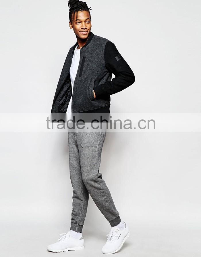 French terry sweat pants in tapered fit for man