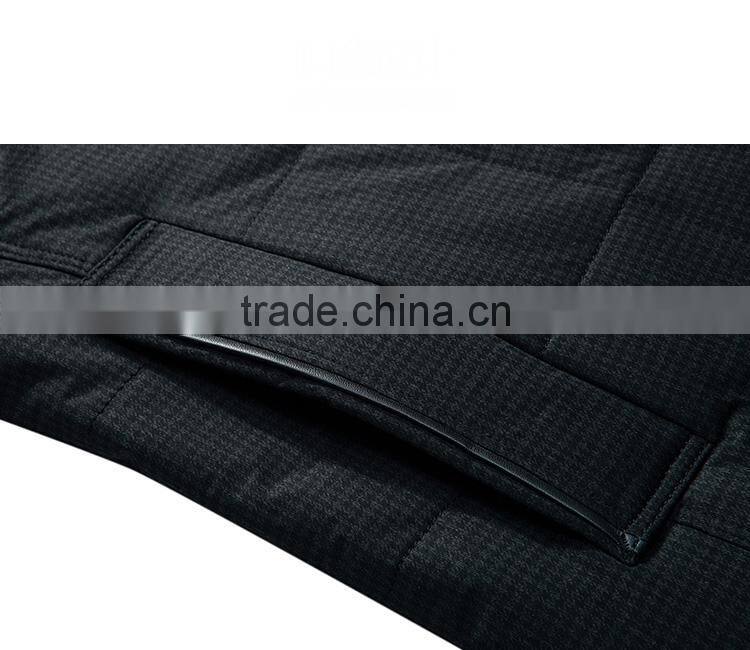 Man Stand Collar Long Padding Casual Jacket