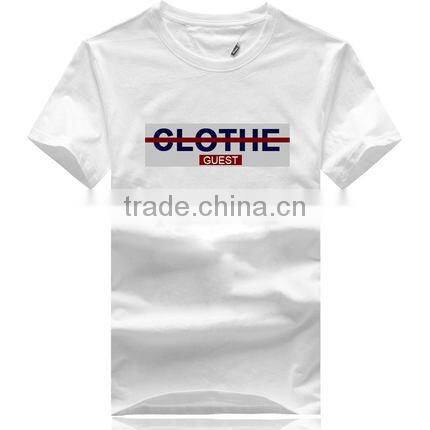 competitive price 50 50 cotton polyester fabric custom print t-shirt