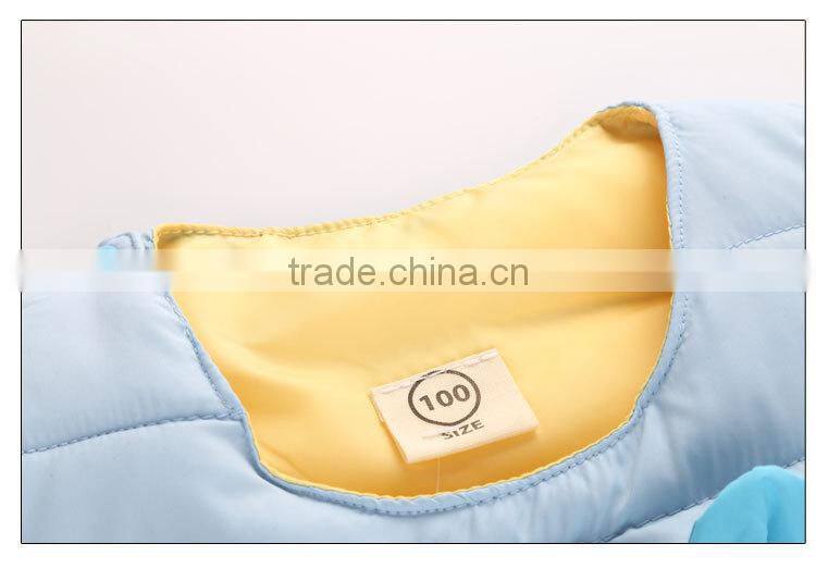 OEM latest fashion lightweight boys and girls winter outer duck down waistcoat