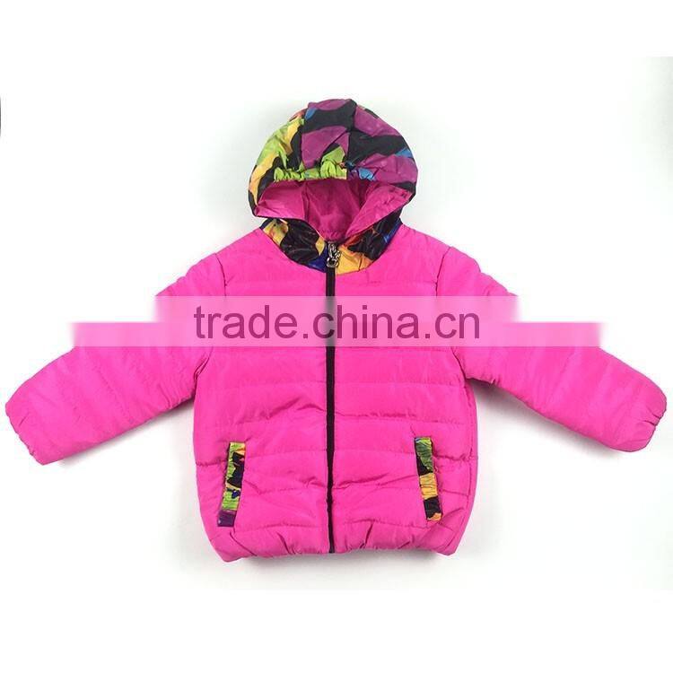 2016 new style girl's coat clothing girl child parka