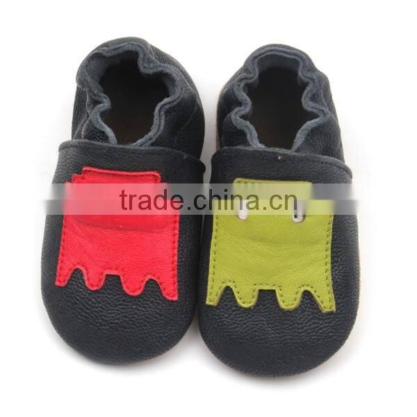 Wholesale breathable popular lovely soft leather baby shoes