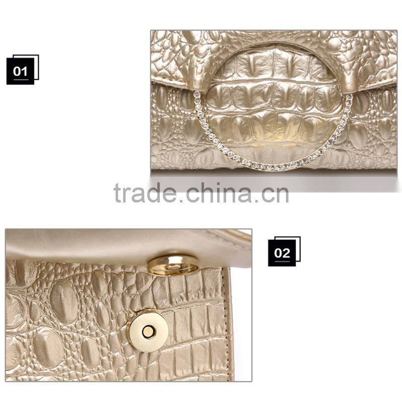 Fashion Golden Small Party/wedding Bags Diamonds Purse Day Clutches Chain Shoulder Bags Women Cluthes