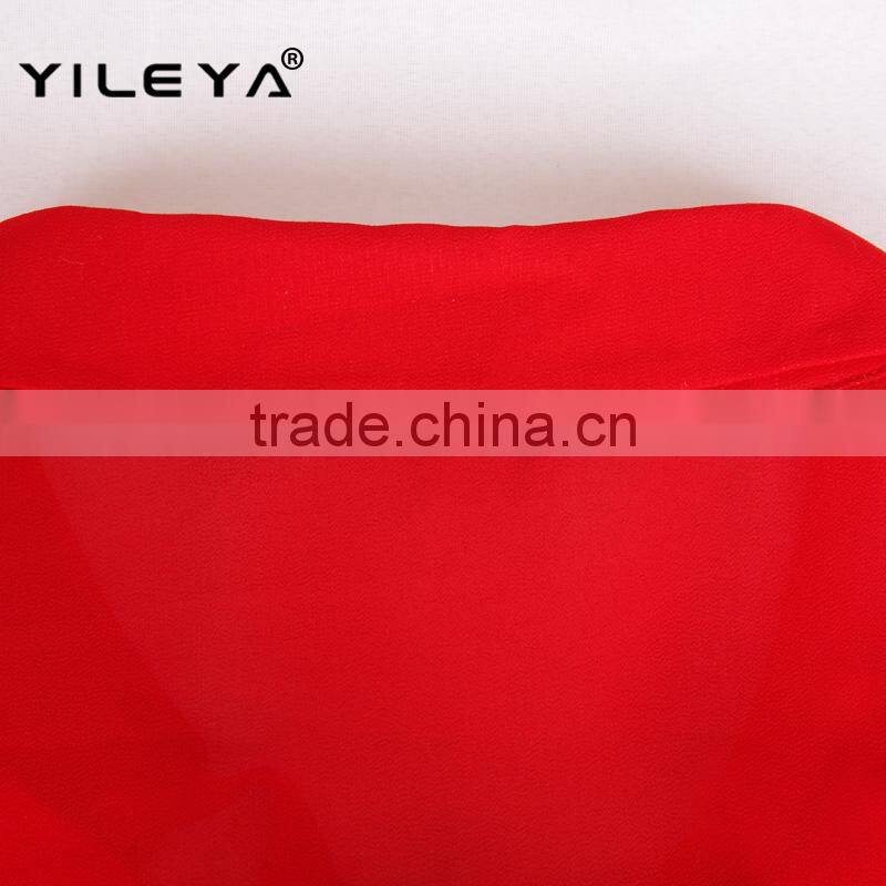 cute collar designed fashionable casual long sleeve women fashion blouse shirts