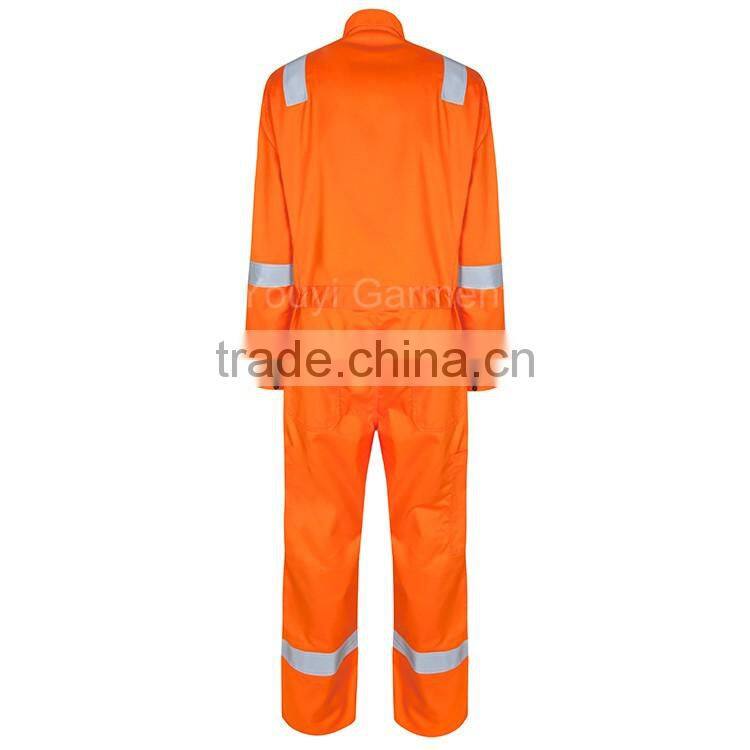 China Factory Flame Retardant Oilproof Offshore Industrial Worker Coverall