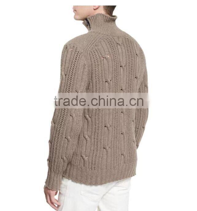 OEM bulk price design cardigan sweater cable sweater knitting patterns hand knitted sweater
