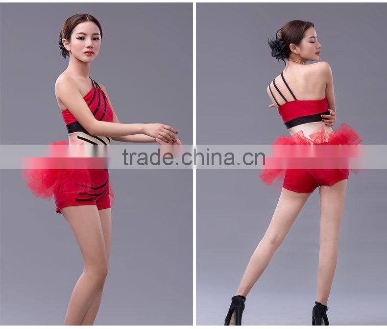 fashion jazz dance wear, jazz costumes, stage dancing dress