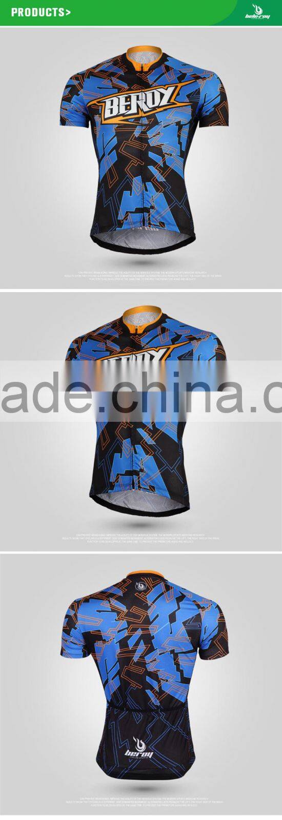 BEROY super breathable short sleeve triathlon cycling bike wear for men