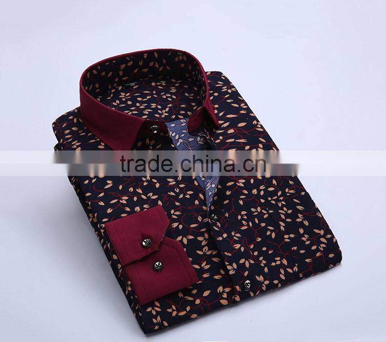 Alibaba supplier new style leisure digital floral print shirt for men